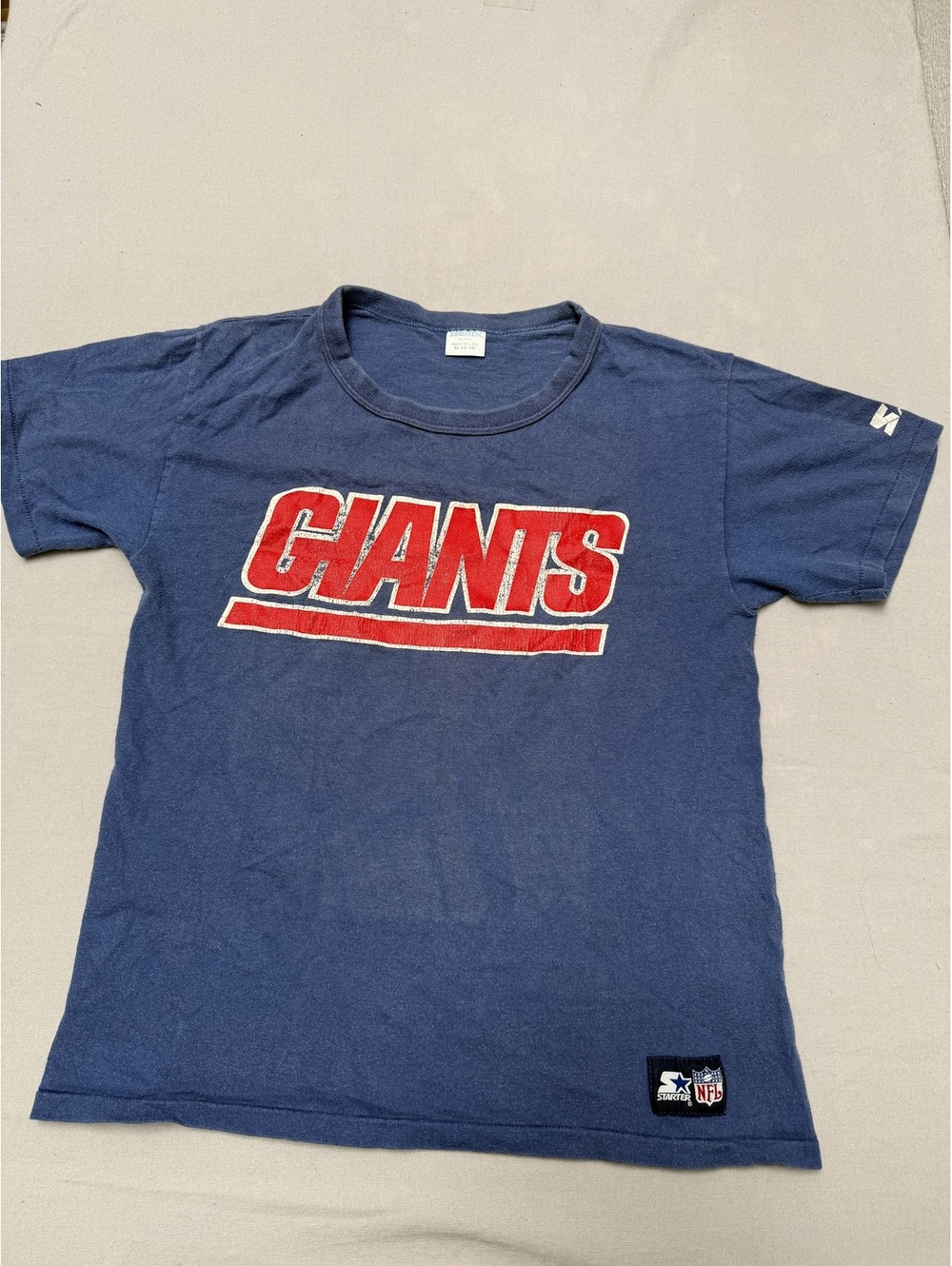Vintage NFL New York Giants Starter T-shirt Made in USA - M